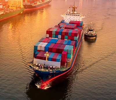 International courier service.